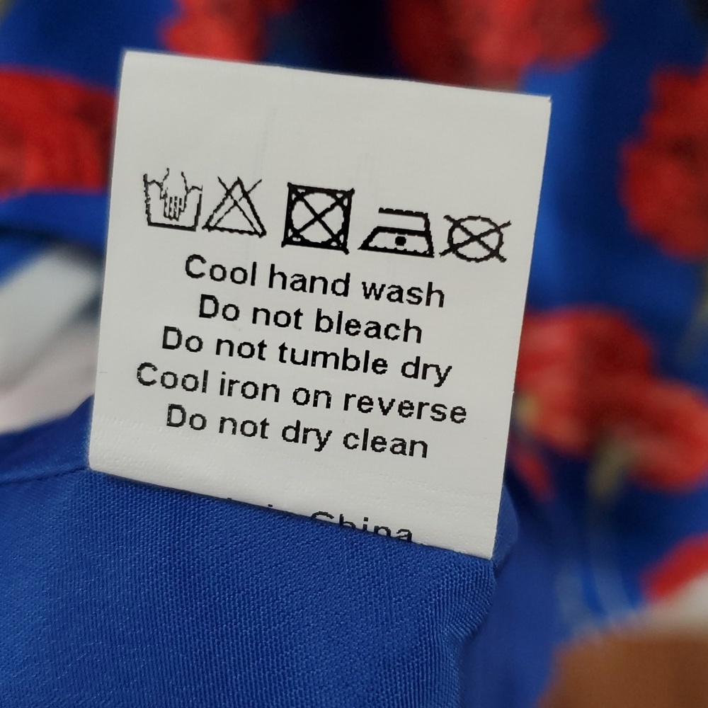 Chi Chi London Blue and Pink Carnation Modcloth Retro Dress - Picture 8 of 9